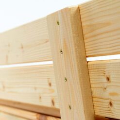 Piaskownica drewniana zamykana 120x120cm okrągłe deski naturalna + gratisy