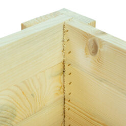 Donica drewniana o wymiarach 33 cm x 33 cm x 35 cm